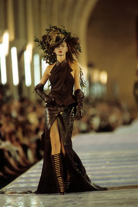 dior 1999 couture|christian Dior runway fashion.